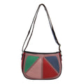 CHAOS Multi Color Lemon Slice Inspired Pattern Genuine Leather Crossbody Bag (10.5"x4"x7") with Long Strap - Sticky add to cart bar