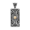 Bali Legacy 18K Yellow Gold and Sterling Silver Floral Pendant 7.6 Grams - Sticky add to cart bar