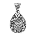 Bali Legacy Sterling Silver Floral Pendant 4.30 Grams - Sticky add to cart bar