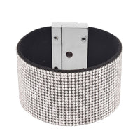 Austrian Crystal Bracelet in Silvertone (7.50 In)