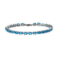 Malgache Neon Apatite Tennis Bracelet in Platinum Over Sterling Silver (6.50 In) (Delivery in 5-7 Business Days) 7.00 ctw - Sticky add to cart bar