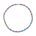 Magic Plated Hematite Beaded Necklace 20 Inches With Magnetic Clasp in Silvertone 352.50 ctw - Sticky add to cart bar