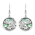 Abalone Shell Dragonflies Earrings in Stainless Steel 1.00 ctw - Sticky add to cart bar