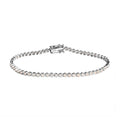 18K White Gold Natural Champagne Diamond Tennis Bracelet (7.25 In) 4.75 Grams 2.00 ctw - Sticky add to cart bar