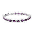 Orissa Rhodolite Garnet Link Bracelet in Platinum Over Sterling Silver (6.50 In) (Delivery in 5-7 Business Days) 8.00 ctw - Sticky add to cart bar