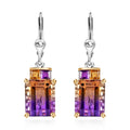 AAA Anahi Ametrine Earrings, Multi Gemstone Earrings, Lever Back Earrings, Sterling Silver Earrings 10.60 ctw - Sticky add to cart bar