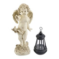 Outdoor Solar Light Angel Statue - Brown - Sticky add to cart bar
