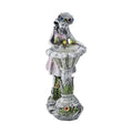 Outdoor Lighting Solar Girl Statue with Bird Bath - Sticky add to cart bar