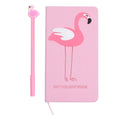 Pink Flamingo Pattern Journal with Stencil Set (3.94"x7") - Sticky add to cart bar