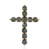 LUXORO 10K Yellow Gold Premium Narsipatnam Alexandrite Cross Pendant 0.85 ctw