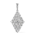 Karis White Zircon Pendant in Platinum Bond 2.40 ctw - Sticky add to cart bar
