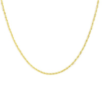 New York Closeout 14K Yellow Gold 4mm Laser Rope Necklace 26 Inches 8.50 Grams