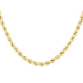 14K Yellow Gold 1.5mm Rope Necklace 24 Inches 1.80 Grams - Sticky add to cart bar
