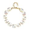 Round in White Mystic Color Glass