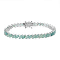 Grandidierite Tennis Bracelet in Sterling Silver (6.50 In) 8.75 ctw - Sticky add to cart bar