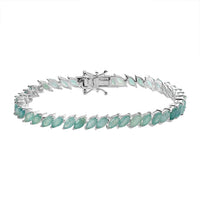 Grandidierite Tennis Bracelet in Sterling Silver (6.50 In) 8.75 ctw
