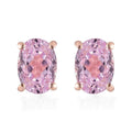 Premium Martha Rocha Kunzite Stud Earrings in Vermeil Rose Gold Over Sterling Silver 2.35 ctw - Sticky add to cart bar