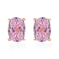 Premium Martha Rocha Kunzite Stud Earrings in Vermeil Rose Gold Over Sterling Silver 2.35 ctw