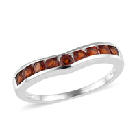 Mozambique Garnet Ring in Sterling Silver (Delivery in 7-10 Business Days) 0.75 ctw