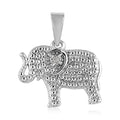 Diamond Accent Elephant Pendant in Platinum Over Sterling Silver - Sticky add to cart bar