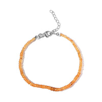 Viceroy Spessartine Garnet Beaded Bracelet in Sterling Silver (7.25 In) with Extender 19.40 ctw