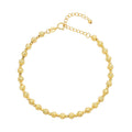 18K Yellow Gold Diamond-Cut Beaded Bracelet (6.50-8.00In) 3.70 Grams - Sticky add to cart bar