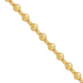 18K Yellow Gold Beaded Necklace ,  Diamond-Cut Beaded Necklace , Gold Necklace , 18 Inches Necklace 9.15 Grams - Sticky add to cart bar
