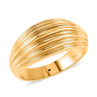 18K Yellow Gold Dome Ring (Size 10)