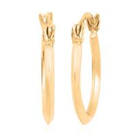 Hoop Earrings in 14K YG