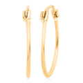 14K Yellow Gold Hoops - Sticky add to cart bar