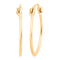 14K Yellow Gold Hoops