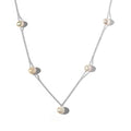 White Freshwater Pearl Necklace 18 Inches in Sterling Silver - Sticky add to cart bar