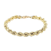 TLV 10K Yellow Gold 3.8mm Rope Bracelet (8.00 In) (2.80 g)