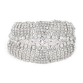 Austrian Crystal Cluster Bracelet in Silvertone (7.5-9.5In) - Sticky add to cart bar