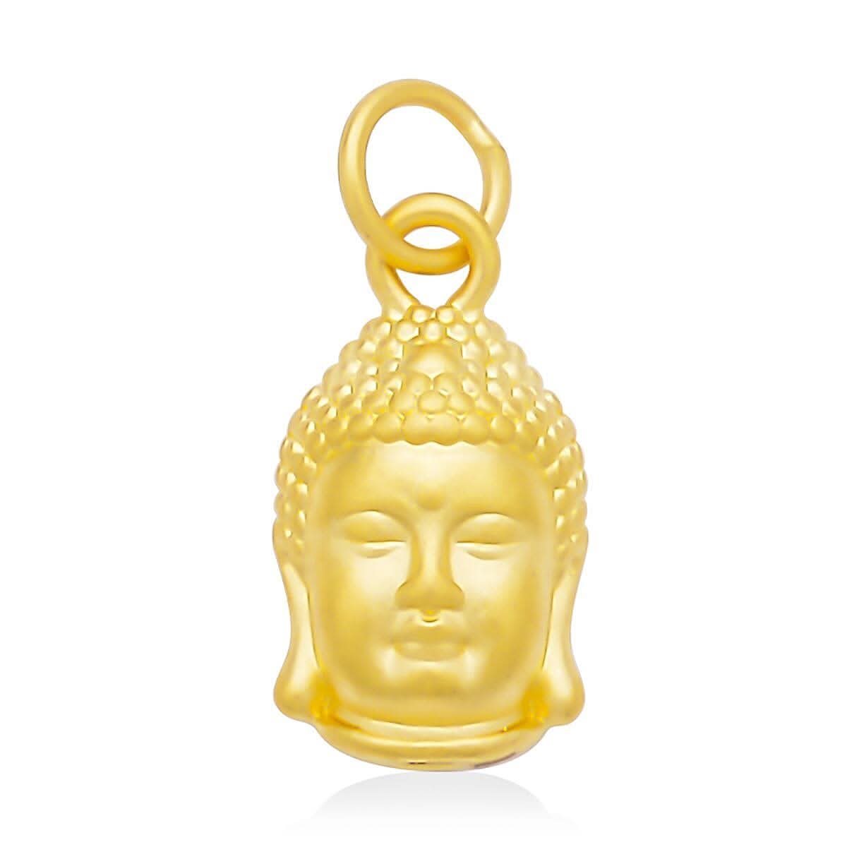 24K Yellow Gold Buddha Head Pendant 0.50 Grams