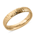 10K Yellow Gold Diamond-Cut Band Ring (Size 10.0) - Sticky add to cart bar