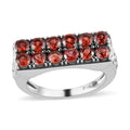 Mozambique Garnet Ring in Stainless Steel 1.75 ctw - Sticky add to cart bar