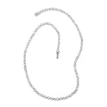 Polki Diamond Necklace 20 Inches in Platinum Over Sterling Silver 10.00 ctw - Sticky add to cart bar