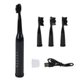 Black Electric Toothbrush with 4 Replaceable (7.4"x0.98") - Sticky add to cart bar