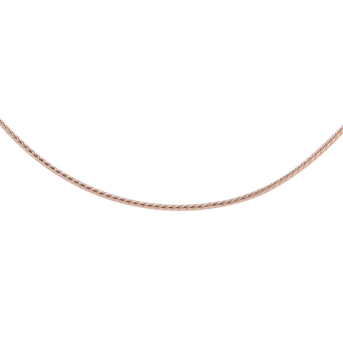 14K RG Over Sterling Silver Bolo Necklace 24 Inches 3.40 Grams