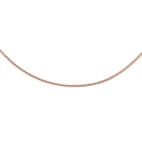 14K RG Over Sterling Silver Bolo Necklace 24 Inches 3.40 Grams
