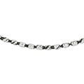 Italian Sterling Silver Beaded Tube Chain Necklace 18 Inches 3.60 Grams - Sticky add to cart bar