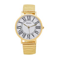 STRADA Japanese Movement Stretch Bangle Bracelet Watch in Silvertone - Sticky add to cart bar