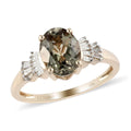 LUXORO 14K Yellow Gold Premium Turkizite and Diamond G-H I3 Ring 2.60 Grams 2.20 ctw - Sticky add to cart bar