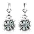 Montezuma Prasiolite 7.50 ctw Earrings in Platinum Over Sterling Silver - Sticky add to cart bar