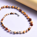 Honey Quartz and Thai Black Spinel Necklace 20 Inches in Sterling Silver 190.50 ctw - Sticky add to cart bar