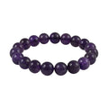 Amethyst Beaded Stretch Bracelet 175.00 ctw - Sticky add to cart bar
