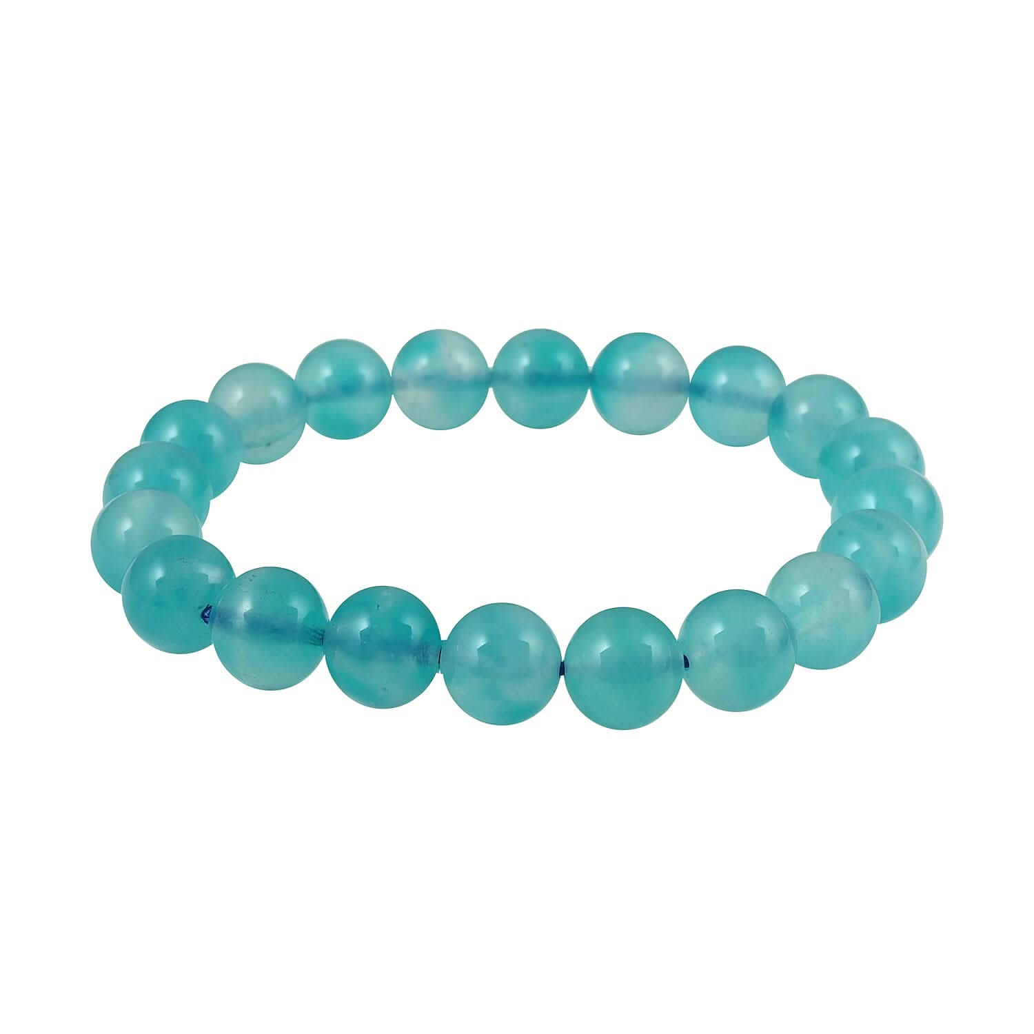 AAAA Amazonite Beaded Stretch Bracelet 153.50 ctw