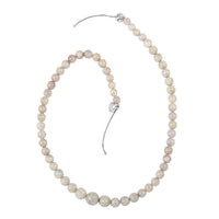 Hackmanite Beaded Necklace 20-22 Inches in Rhodium Over Sterling Silver 330.00 ctw