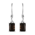 Brazilian Smoky Quartz Earrings in Sterling Silver 1.85 ctw - Sticky add to cart bar